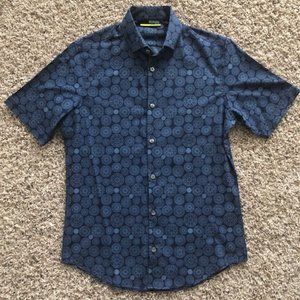 Murano NEW Short Sleeve Button Down collared Slim Fit Size S